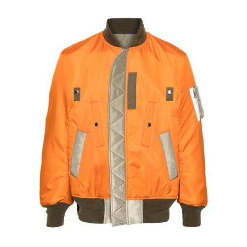 Sacai Orange Lagers Bomberjacka Orange, Herr