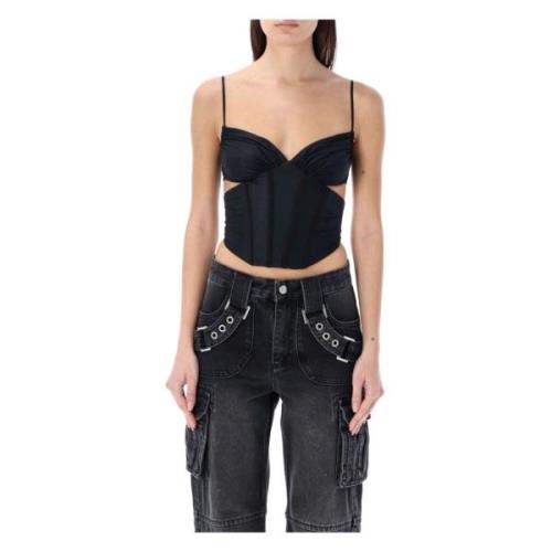 Misbhv Svart Pandora Korsett Top Black, Dam