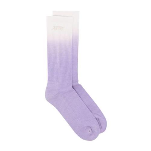 Autry Räfflade Logosockor med Faded Effekt Multicolor, Unisex