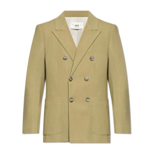 Ami Paris Dubbelknäppt blazer Green, Herr