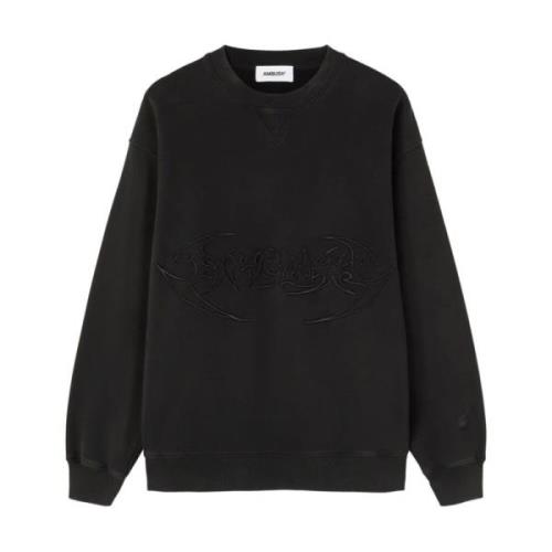 Ambush Broderad Crewneck Tap Sko T Black, Herr