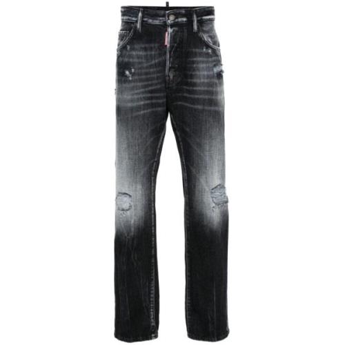 Dsquared2 Svarta Jeans 642 Jean Black, Herr