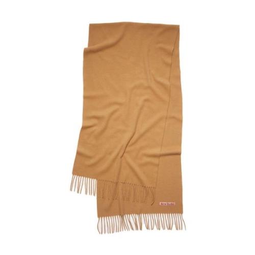 Acne Studios Mörk Kamel Cashmere Frans Sjal Brown, Dam