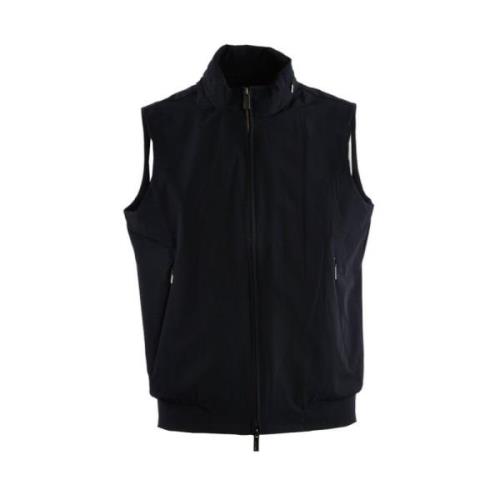 RRD Svart Tyg Gilet med Dold Huva Black, Herr