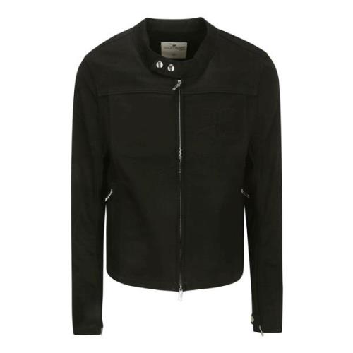 Courrèges Ikonisk Svart Denim Bikerjacka Black, Herr