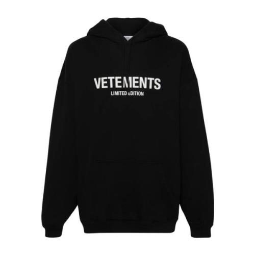 Vetements Begränsad Upplaga Sweatshirt Black, Herr