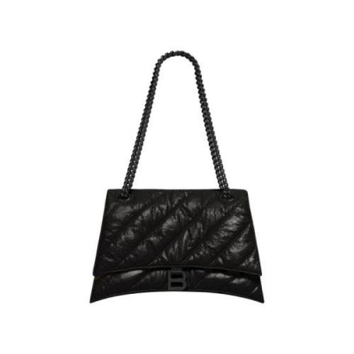 Balenciaga Quiltad Läderkedjeväska Black, Dam