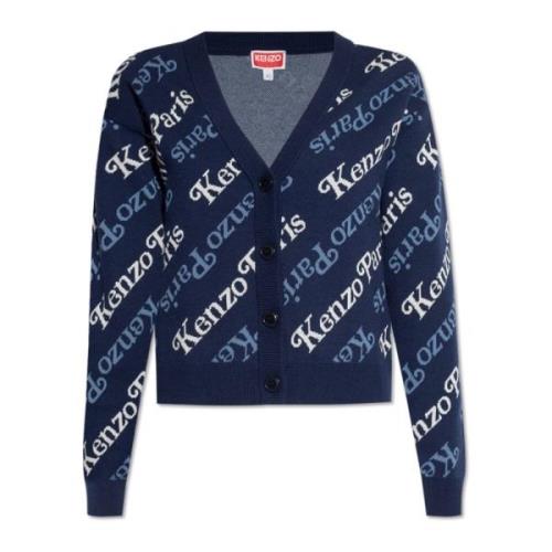 Kenzo Cardigan med logotyp Blue, Dam