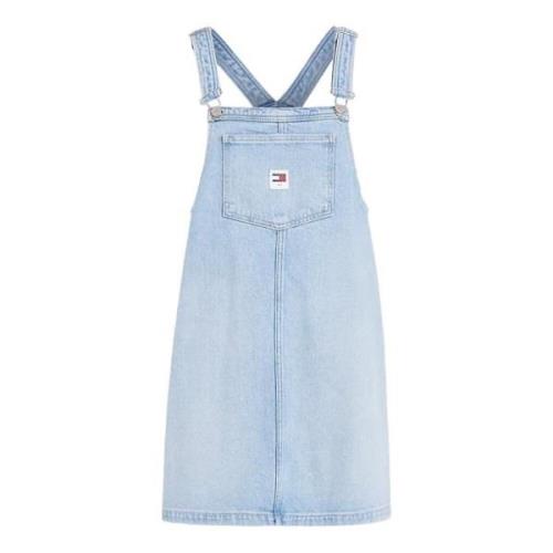 Tommy Hilfiger Mångsidig och stilfull Pinafore-klänning Blue, Dam