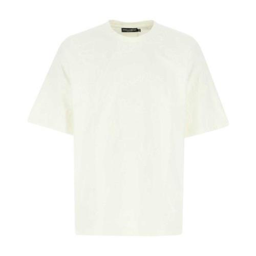 Dolce & Gabbana Vit bomull T-shirt White, Herr