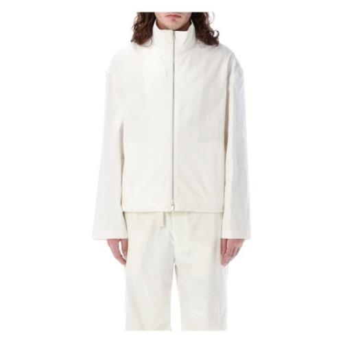 Jil Sander Canvas Blouson Ytterkläder White, Herr