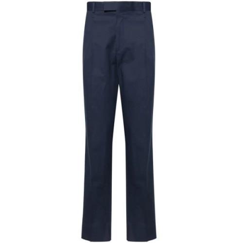 Ermenegildo Zegna Slim Fit Bomullsbyxor Blue, Herr