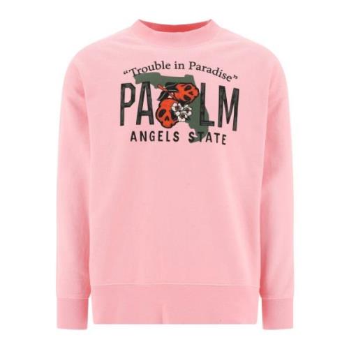 Palm Angels East Coast Sweatshirt Pink, Herr