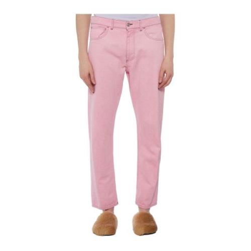 Marni Klassiska Denim Jeans för Män Pink, Herr