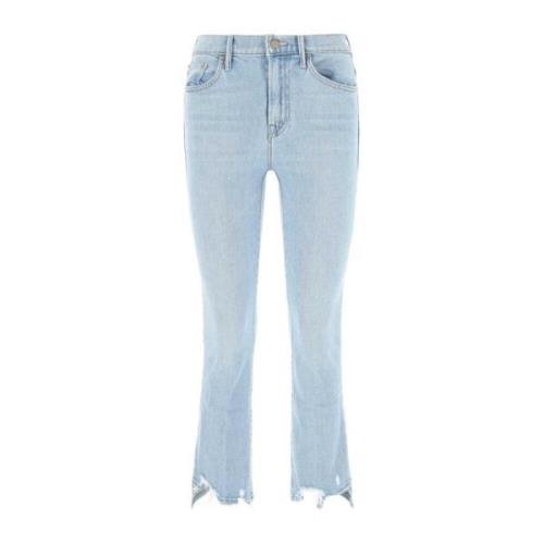 Mother The Insider Crop Step Chew Jeans Blue, Dam