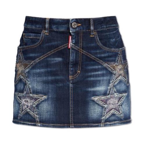 Dsquared2 Jeanskjol Blue, Dam