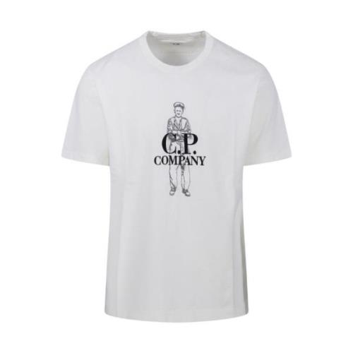 C.p. Company Polo Shirts White, Herr