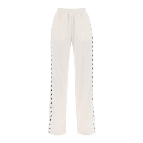 Golden Goose Dorotea Track Pants med stjärnband White, Dam