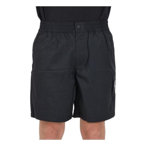 Calvin Klein Jeans Svarta Shorts med Logo Patch för Män Black, Herr