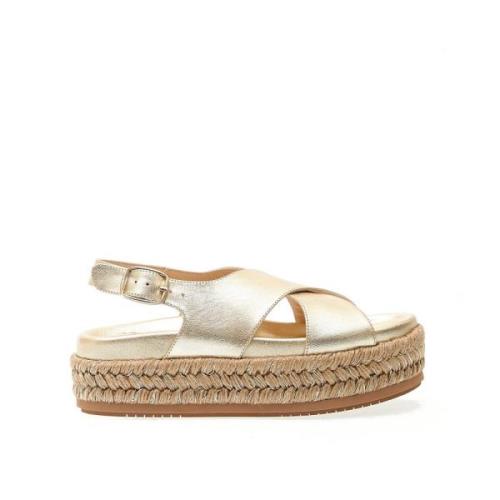 Paloma Barceló Guld Kil Sandal Yellow, Dam