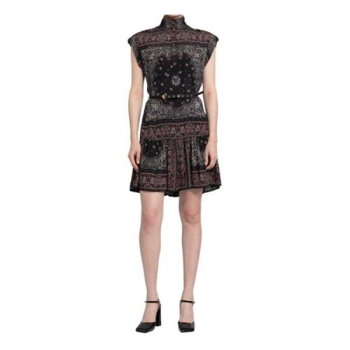 Zimmermann Svart Paisley Print Mini Klänning Black, Dam