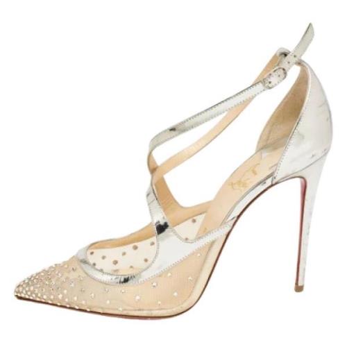 Christian Louboutin Pre-owned Pre-owned Laeder klackskor Gray, Dam