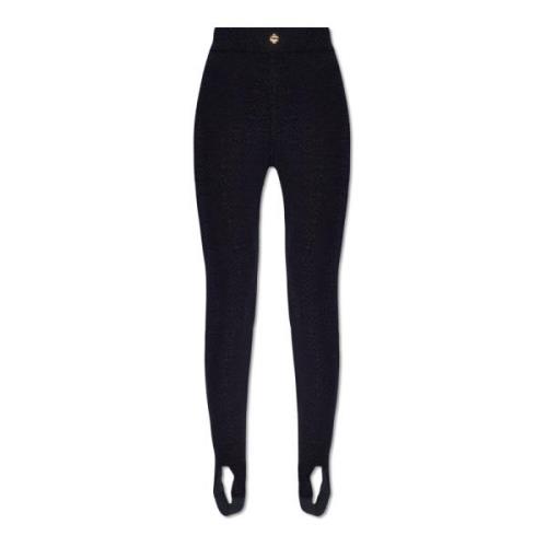 Casablanca Leggings med texturerat mönster Black, Dam