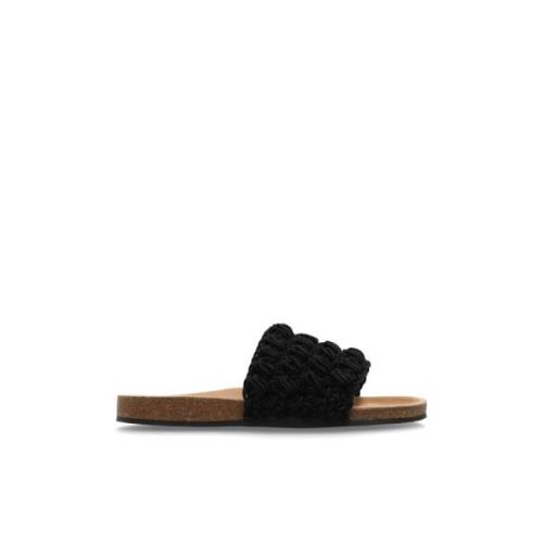 JW Anderson Vävda slides Black, Herr