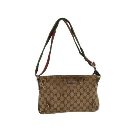 Gucci Vintage Pre-owned Canvas gucci-vskor Beige, Dam