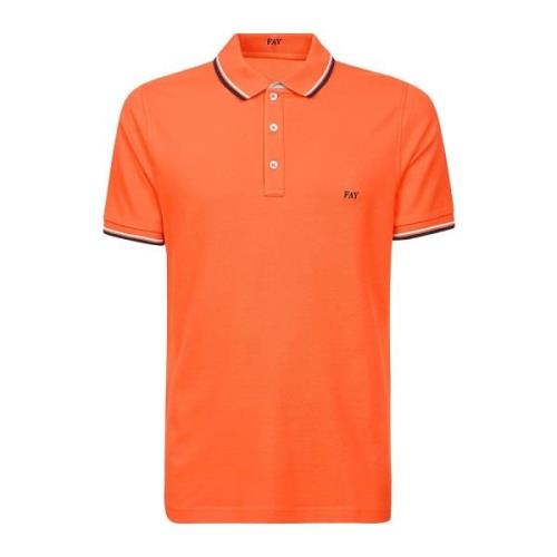 Fay Polo Shirt - Regular Fit Orange, Herr