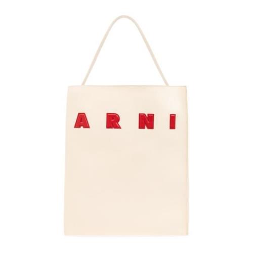 Marni Museo shopper väska Beige, Dam