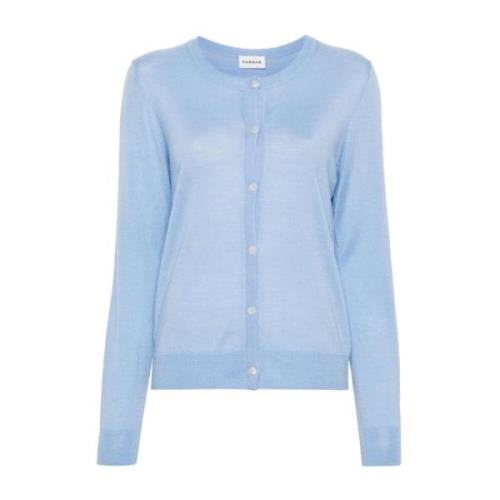 P.a.r.o.s.h. Stiliga Cardigan Sweaters Blue, Dam