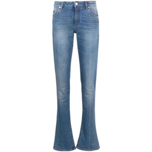 Dolce & Gabbana Indigo Tvätt Slim Fit Denim Jeans Blue, Dam