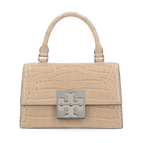 Tory Burch Beige Coco Läderhandväska Beige, Dam