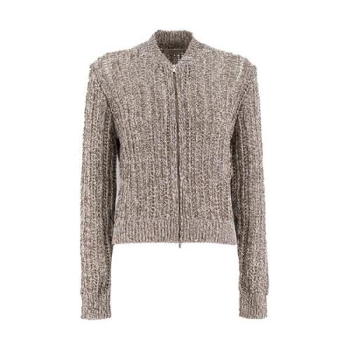 Peserico Elegant Bomulls Cardigan Beige, Dam