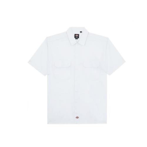 Dickies Herr Vit Casual Skjorta White, Herr