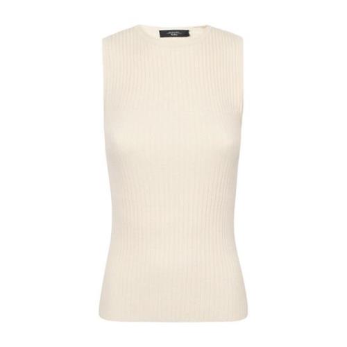 Max Mara Weekend Stretchviskos Linne Beige, Dam