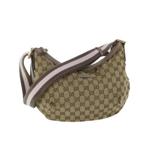 Gucci Vintage Pre-owned Canvas gucci-vskor Beige, Dam