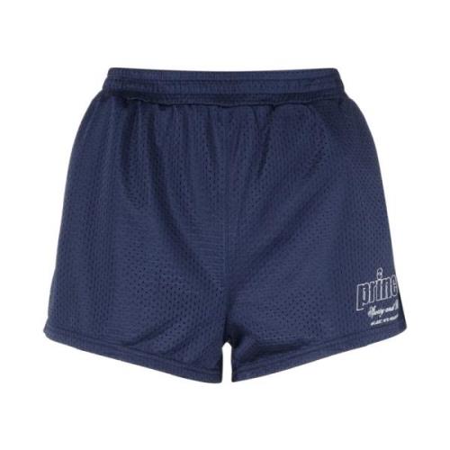 Sporty & Rich Mesh Discoshorts för Aktiva Kvinnor Blue, Dam