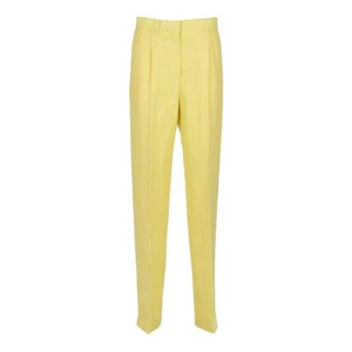 Msgm Gula Straight Leg Byxor Yellow, Dam