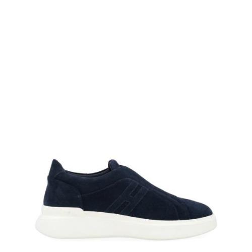 Hogan Blå Mocka Slip-On H580 Blue, Herr