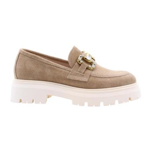 E mia Stiliga Bekväma Loafers Kvinnor Beige, Dam