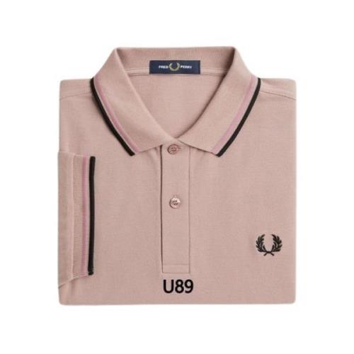 Fred Perry Rosa U89 Twin Tipped Skjorta Pink, Herr