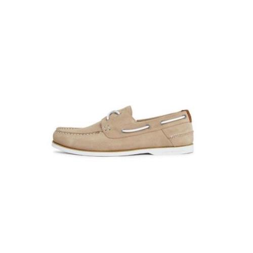 Tommy Hilfiger Core Suede Båtsko Beige, Herr