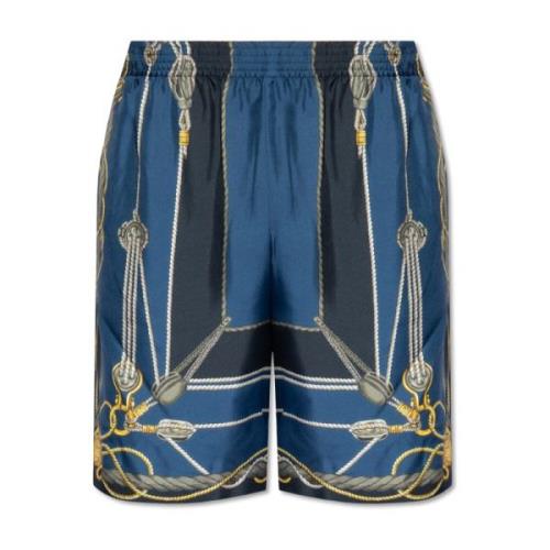 Versace Siden shorts Blue, Herr