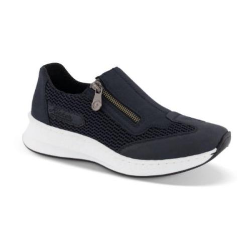 Rieker Stiliga Slip-On Sneakers Blue, Dam