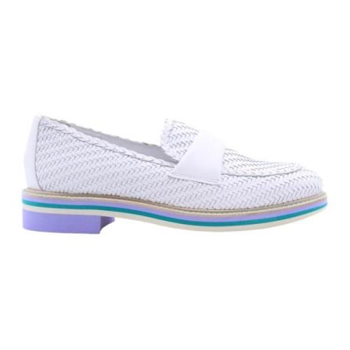 Pertini Klassiska Ouderkerk Loafers White, Dam