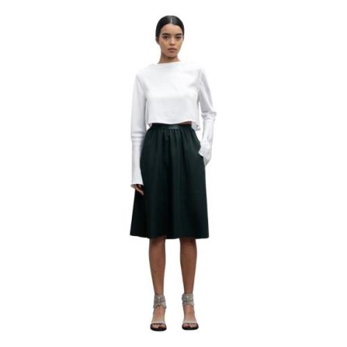 Ahlvar Gallery Lola cropped silkesblus White, Dam