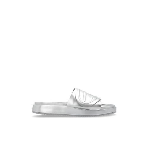 Diesel ‘Sa-Slide D Oval’ slides Gray, Dam