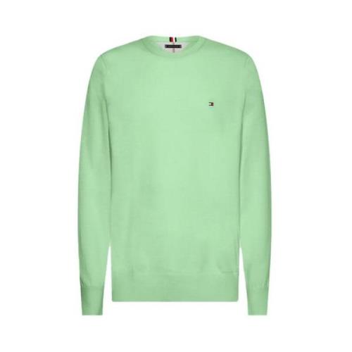 Tommy Hilfiger Stilren Crewneck Sweater Green, Herr